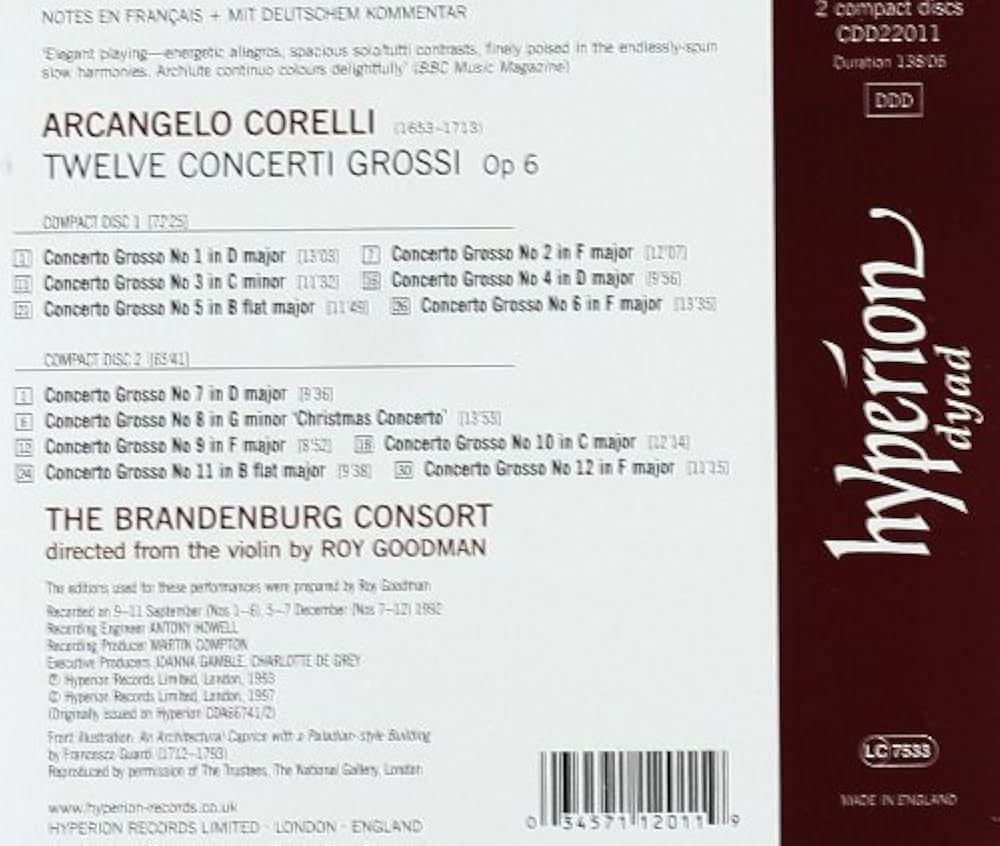 Brandenburg Consort - Corelli: Concerti Grossi Op.6 - Amazon